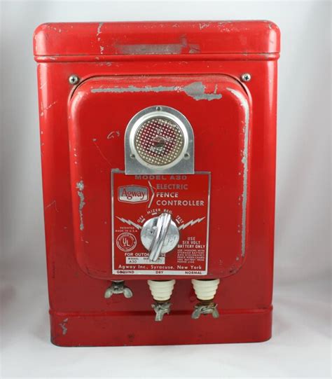 antique electric fence box agway kansas|Vintage Electric Fence Unit for sale .